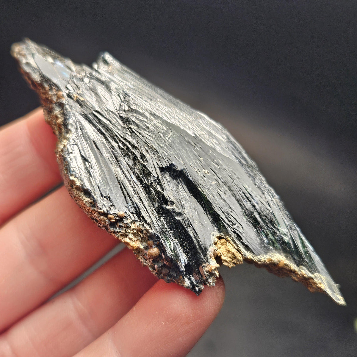 Vivianite Crystal Specimen 38.12g, AAA Terminated Vivianite Crystal, Raw Blue