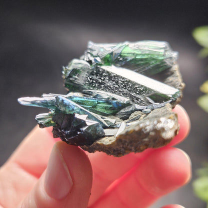 Vivianite Crystal Cluster 36.37g, Vivianite Specimen, Raw Blue
