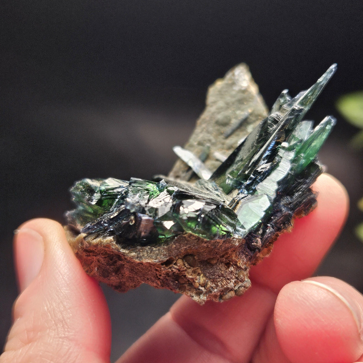 Vivianite Crystal Cluster 36.37g, Vivianite Specimen, Raw Blue