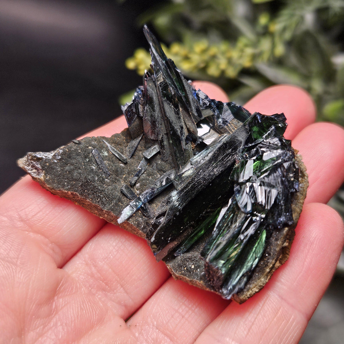 Vivianite Crystal Cluster 36.37g, Vivianite Specimen, Raw Blue