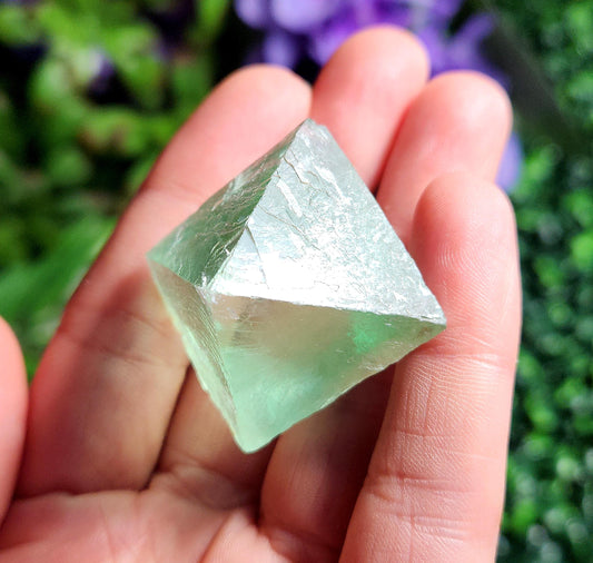 Green Fluorite Octahedron