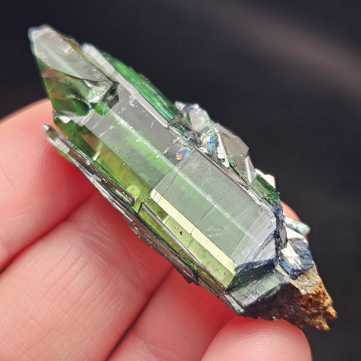 AAA Vivianite Crystal Specimen 10.41g, Terminated Vivianite Crystal, Raw Blue