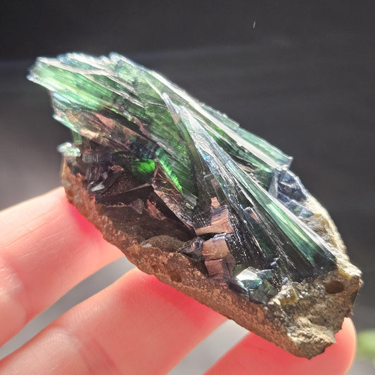 Vivianite Crystal Cluster 37.04g, Vivianite Specimen, Raw Blue