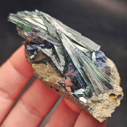 Vivianite Crystal Cluster 37.04g, Vivianite Specimen, Raw Blue