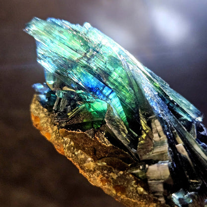 Vivianite Crystal Cluster 37.04g, Vivianite Specimen, Raw Blue