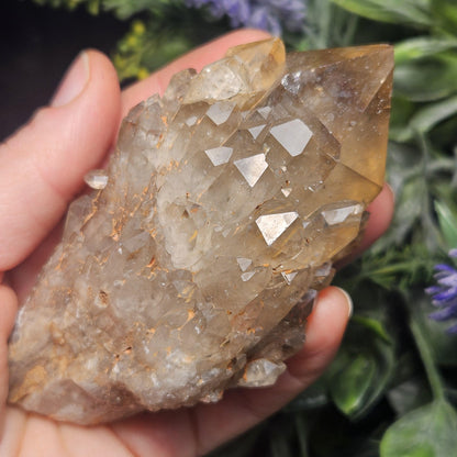 Kundalini Congo Citrine Quartz Cluster 245g, Smoky Citrine Crystal Multi
