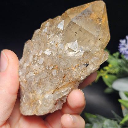 Kundalini Congo Citrine Quartz Cluster 245g, Smoky Citrine Crystal Multi