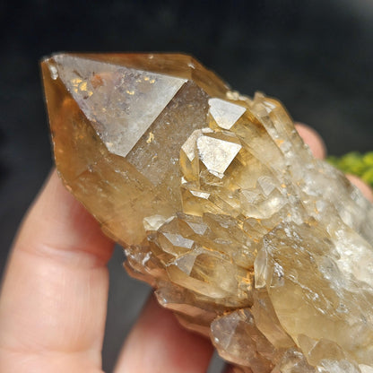 Kundalini Congo Citrine Quartz Cluster 213g, Smoky Citrine Crystal Multi
