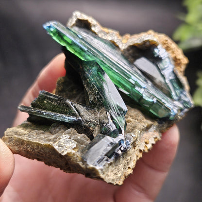Vivianite Crystal Cluster Specimen 122g