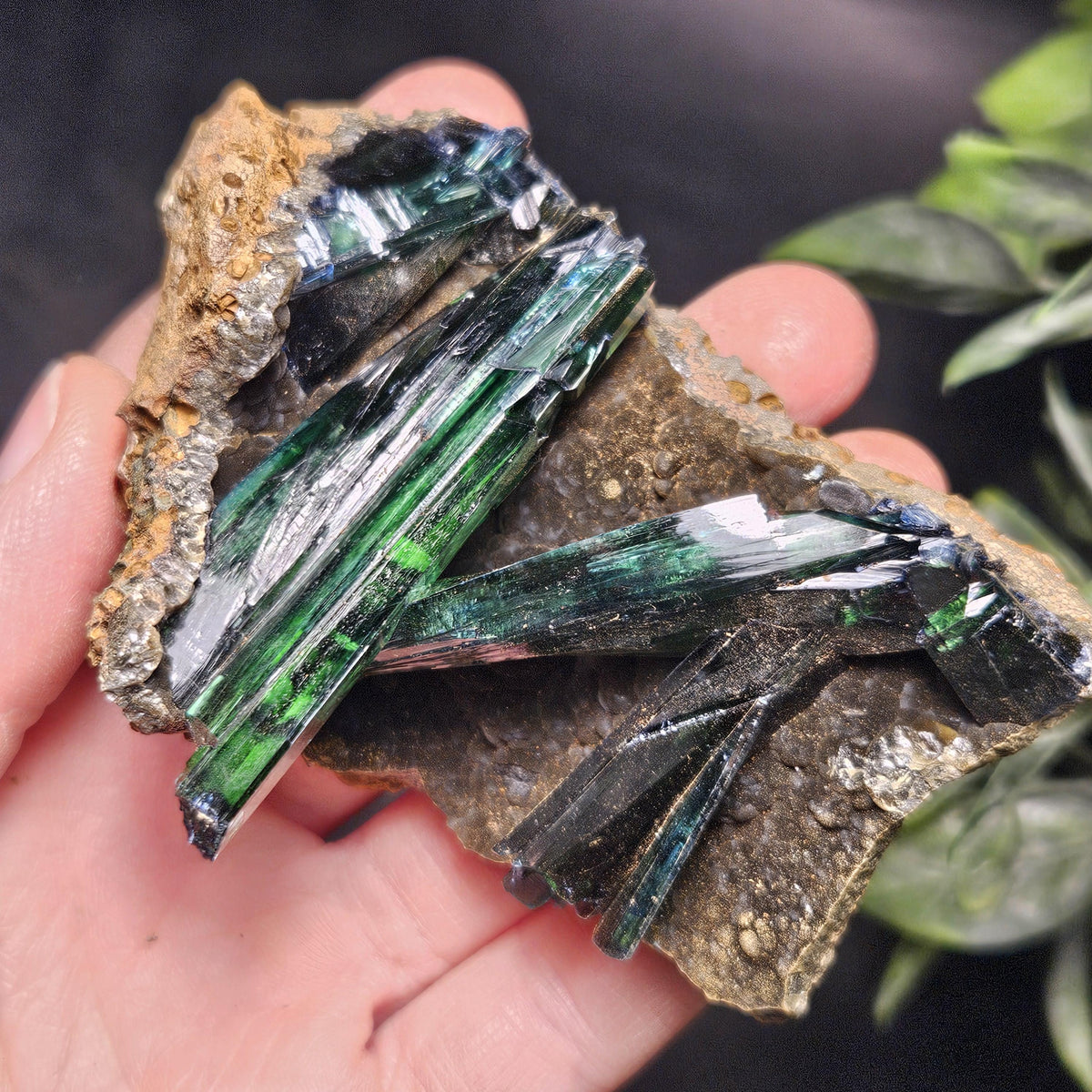 Vivianite Crystal Cluster Specimen 122g