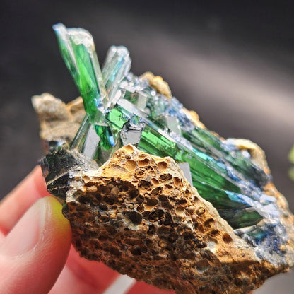 Vivianite Crystal Cluster 106.16g, Vivianite Specimen, Raw Blue