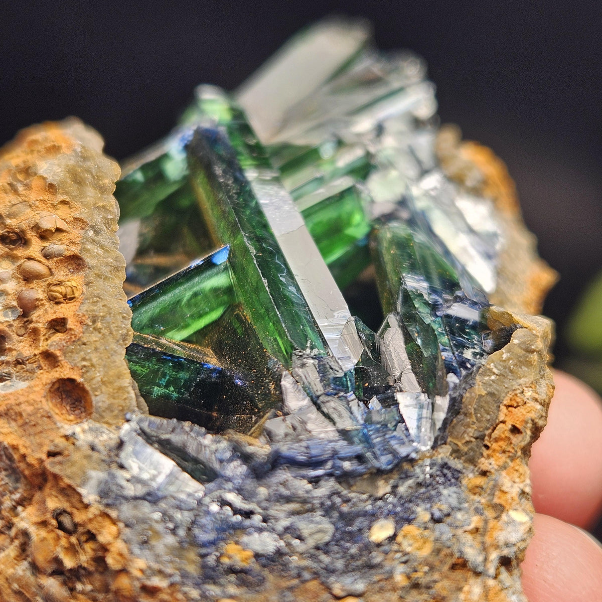 Vivianite Crystal Cluster 106.16g, Vivianite Specimen, Raw Blue