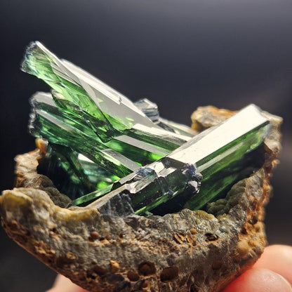 Vivianite Crystal Cluster 106.16g, Vivianite Specimen, Raw Blue