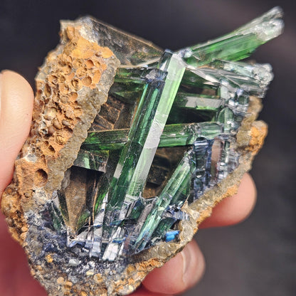 Vivianite Crystal Cluster 106.16g, Vivianite Specimen, Raw Blue