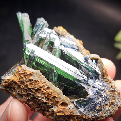 Vivianite Crystal Cluster 106.16g, Vivianite Specimen, Raw Blue