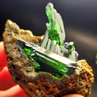 Vivianite Crystal Cluster 106.16g, Vivianite Specimen, Raw Blue