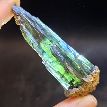 Vivianite Crystal Specimen 22.78g, AAA Terminated Vivianite Crystal, Raw Blue