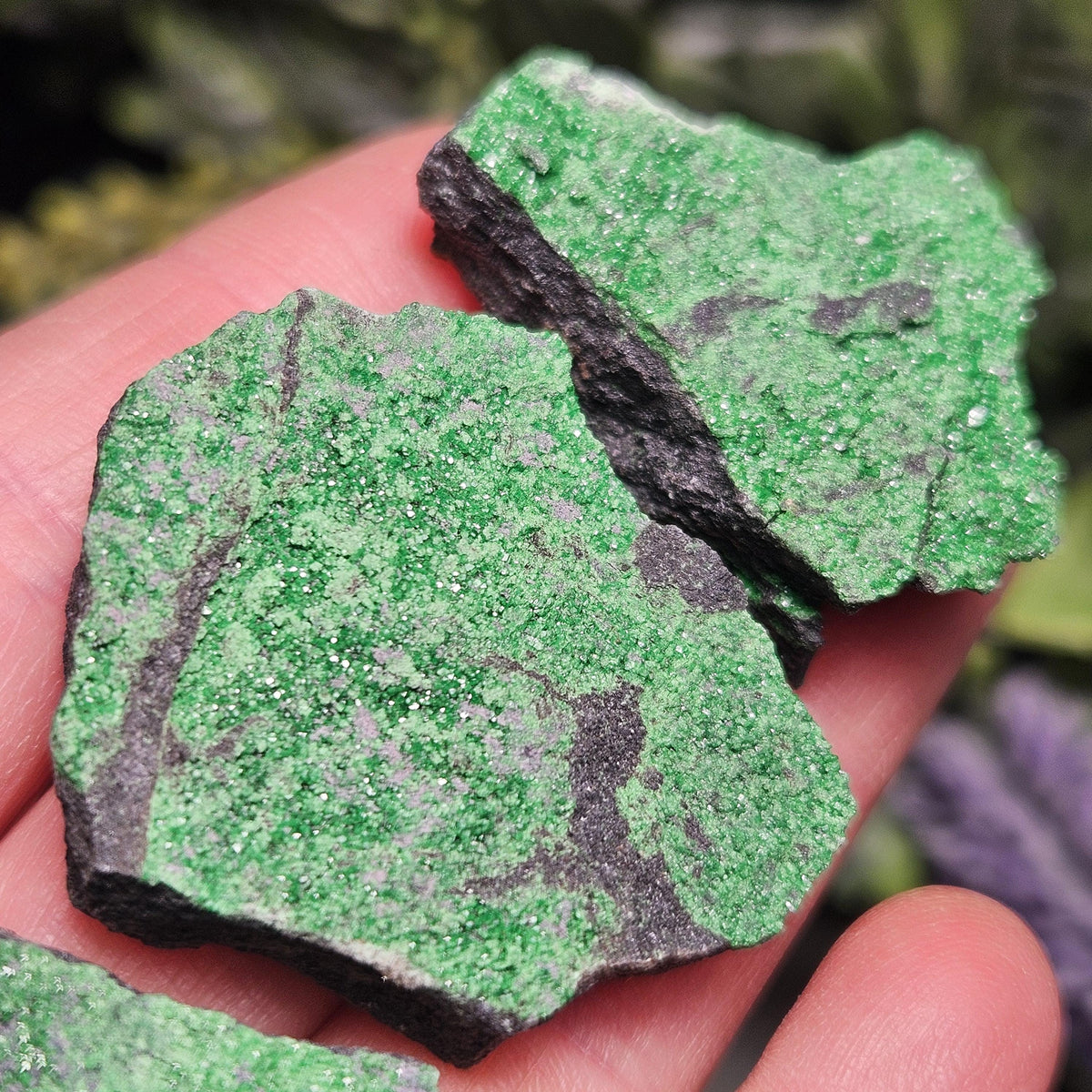 Uvarovite Green Garnet Specimen (1