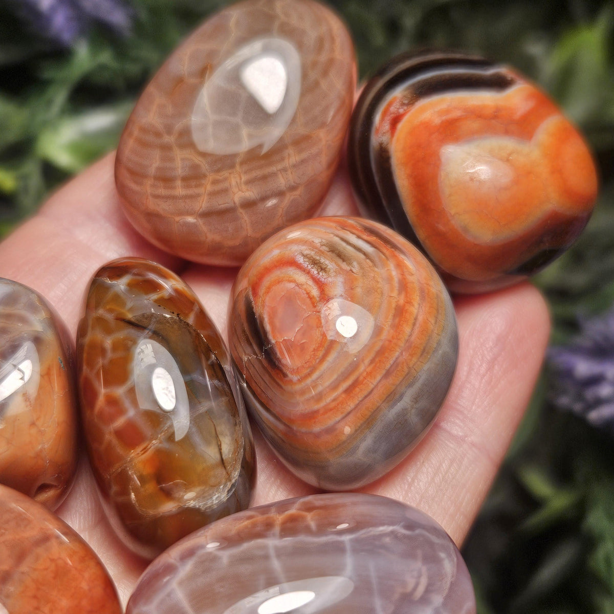 Snakeskin Carnelian Crystal (1")