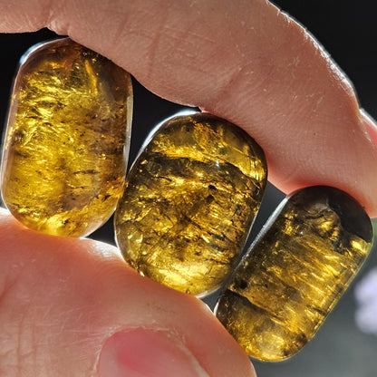 Cognac Tourmaline Crystal, Polished Dravite