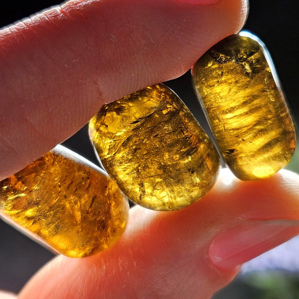 Cognac Tourmaline Crystal, Polished Dravite