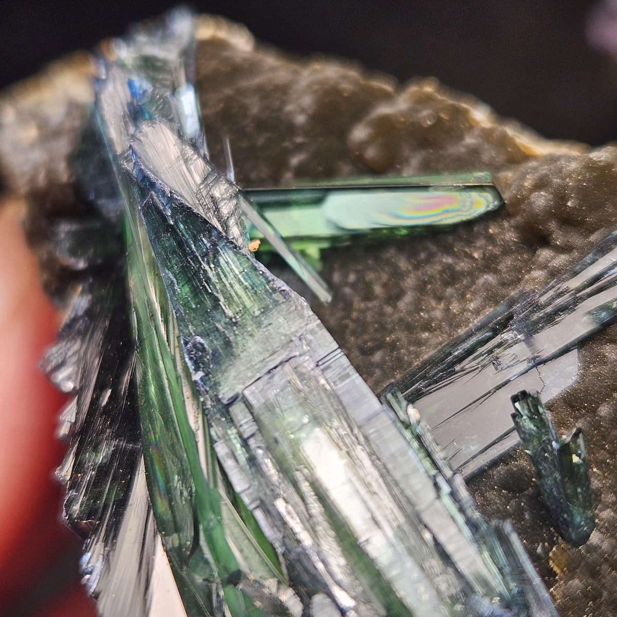 Vivianite Crystal Cluster Specimen 104.04g