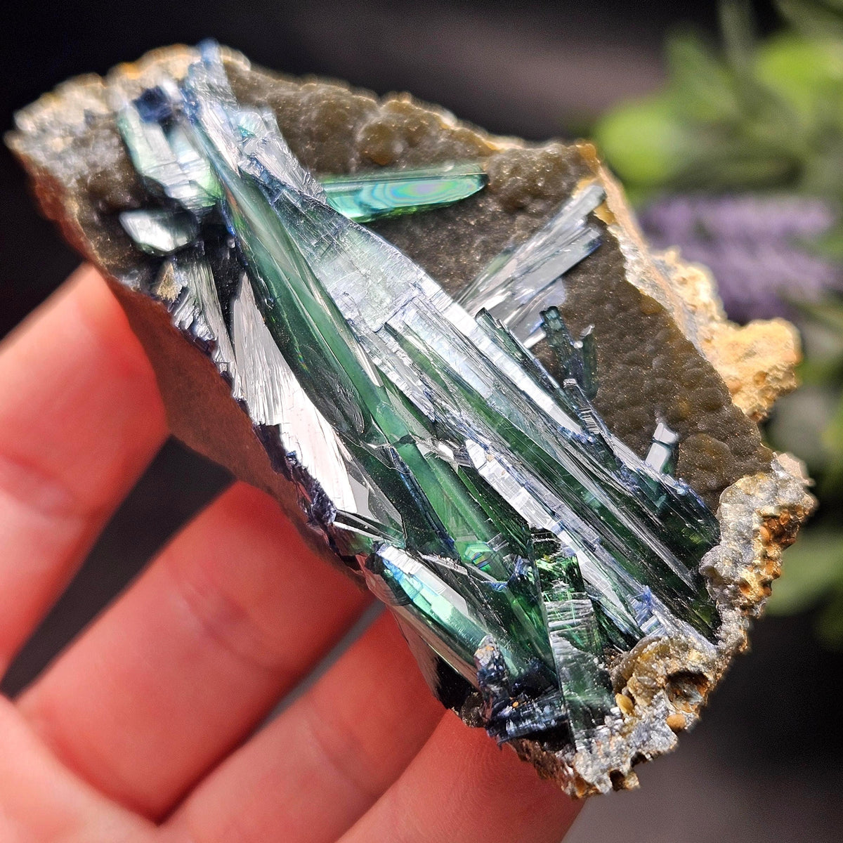 Vivianite Crystal Cluster Specimen 104.04g