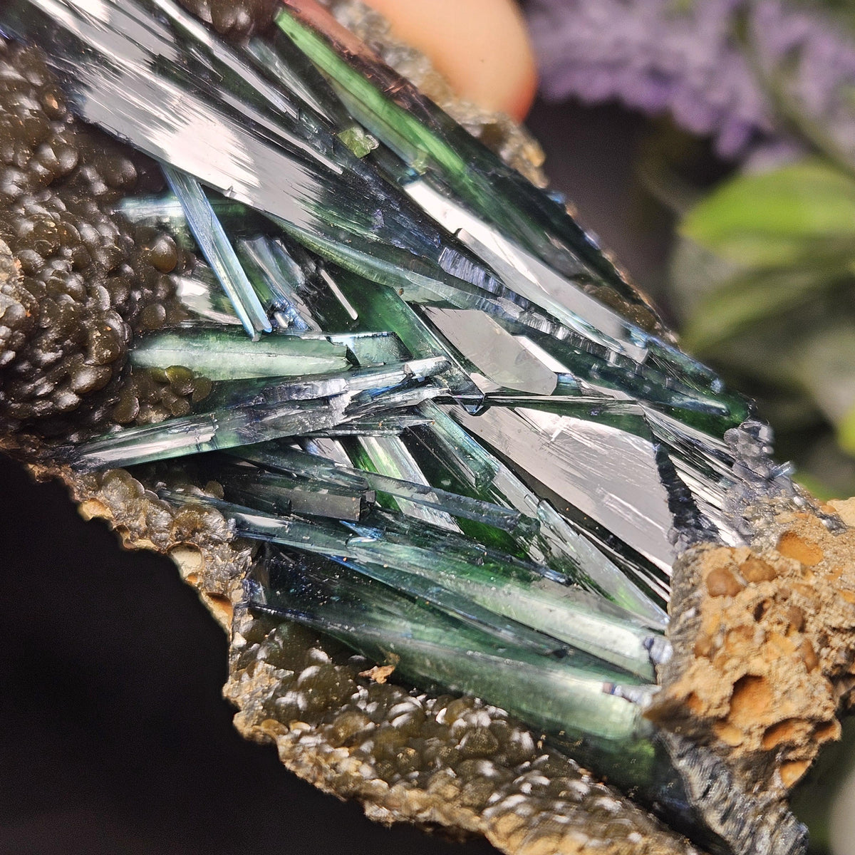 Vivianite Crystal Cluster Specimen 100.67g