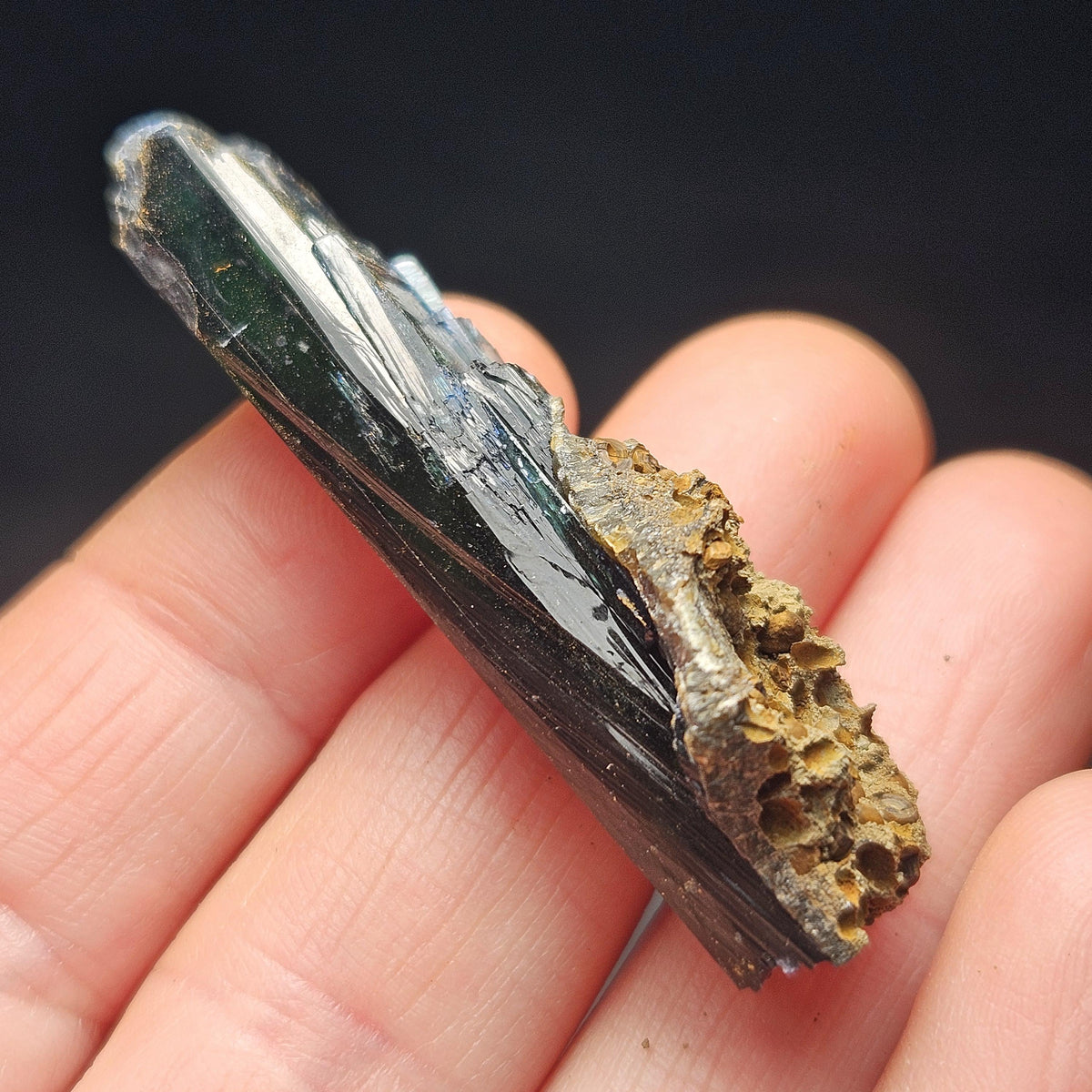 AAA Vivianite Crystal Specimen, Raw Blue