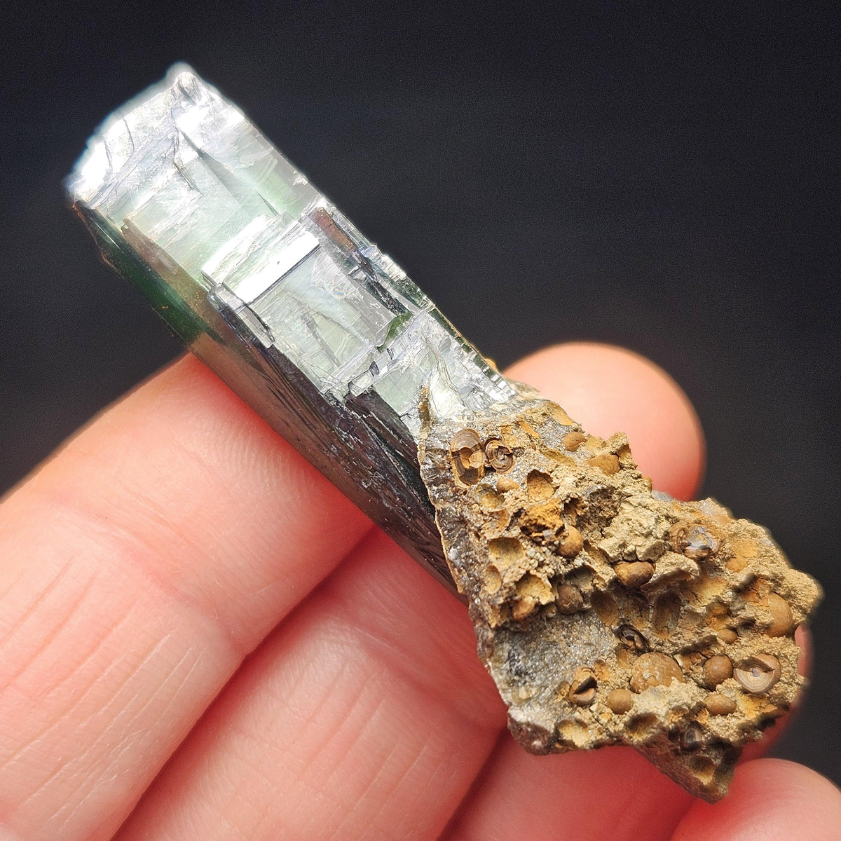 AAA Vivianite Crystal Specimen, Raw Blue