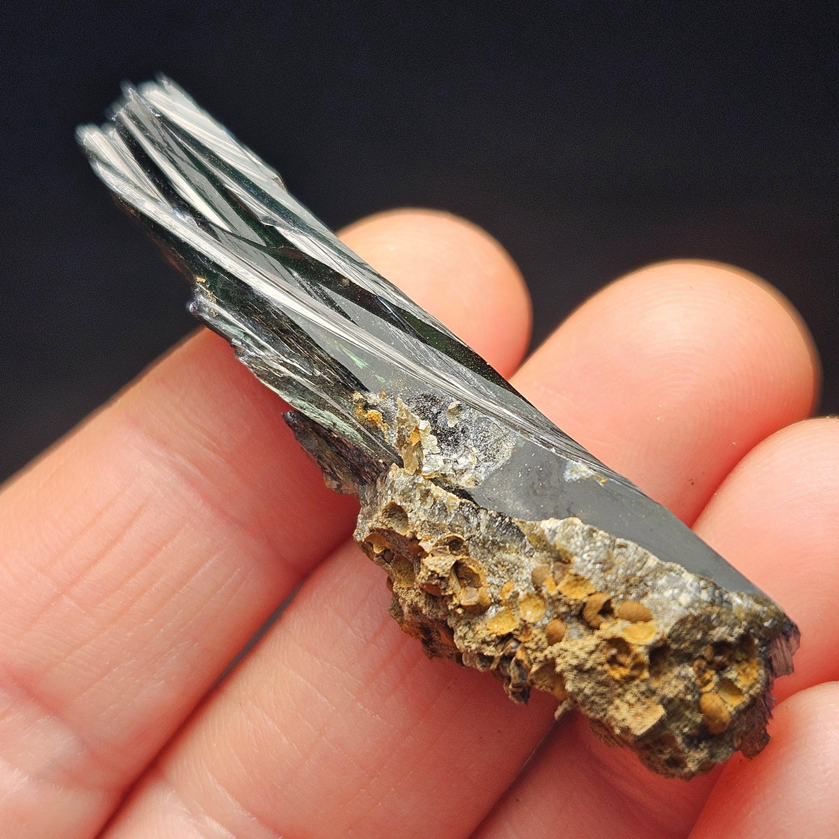 AAA Vivianite Crystal Specimen, Raw Blue