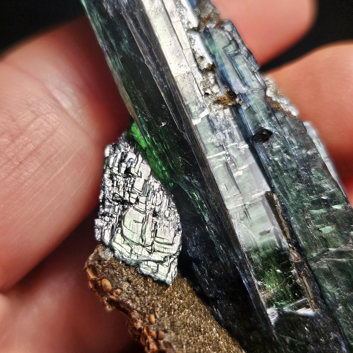 Vivianite Dragon Scale Crystal Specimen 49.40g