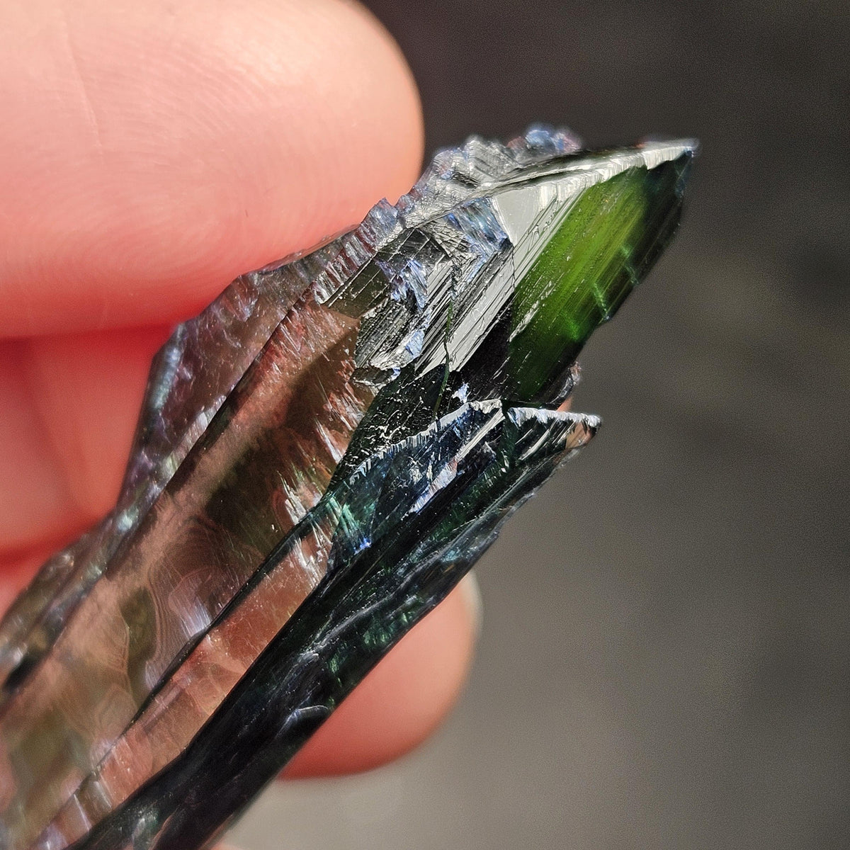 AAA Vivianite Crystal Specimen 10.41g, Terminated Vivianite Crystal, Raw Blue
