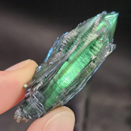 AAA Vivianite Crystal Specimen 10.41g, Terminated Vivianite Crystal, Raw Blue