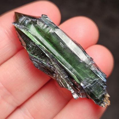AAA Vivianite Crystal Specimen 10.41g, Terminated Vivianite Crystal, Raw Blue