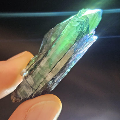 AAA Vivianite Crystal Specimen 10.41g, Terminated Vivianite Crystal, Raw Blue