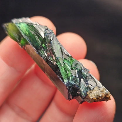 AAA Vivianite Crystal Specimen 10.41g, Terminated Vivianite Crystal, Raw Blue