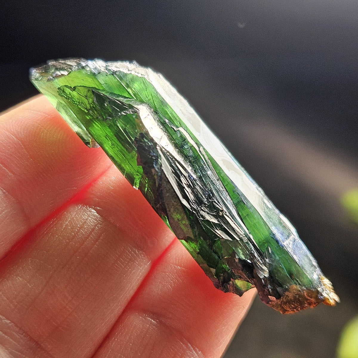 AAA Vivianite Crystal Specimen 10.41g, Terminated Vivianite Crystal, Raw Blue