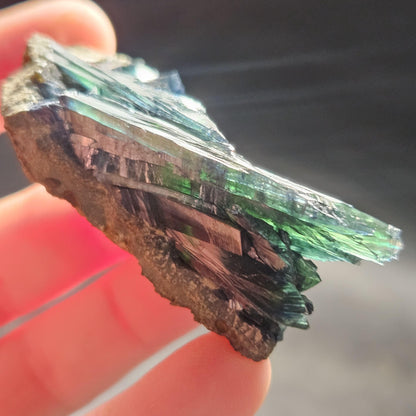 Vivianite Crystal Cluster 37.04g, Vivianite Specimen, Raw Blue