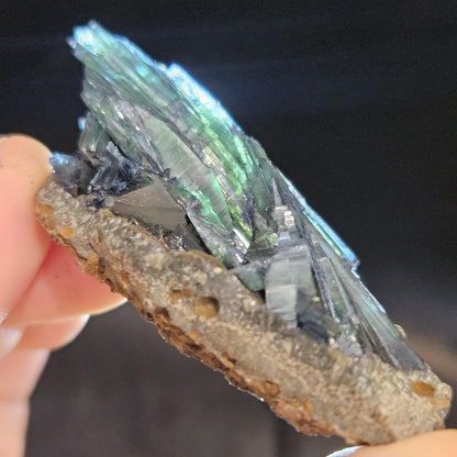 Vivianite Crystal Cluster 37.04g, Vivianite Specimen, Raw Blue