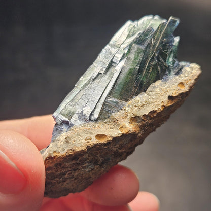Vivianite Crystal Cluster 37.04g, Vivianite Specimen, Raw Blue