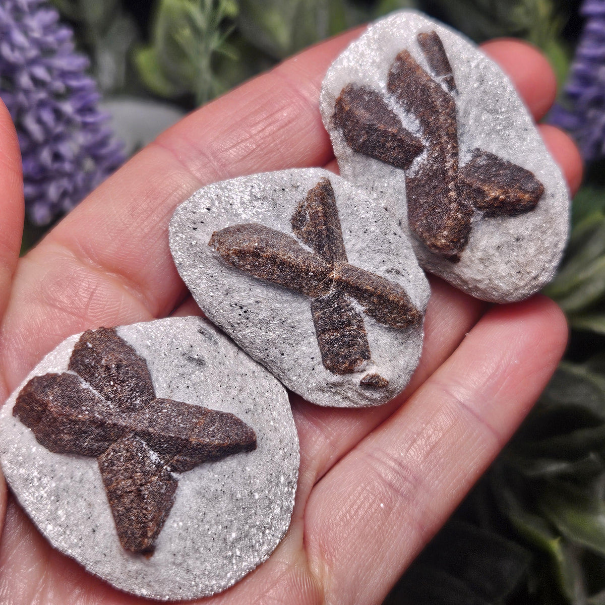 Raw Staurolite Crystal, Natural Fairy Cross Stone Specimen