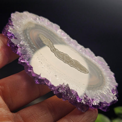 AAA Uruguay Amethyst Stalactite Slice (75 x 55mm)