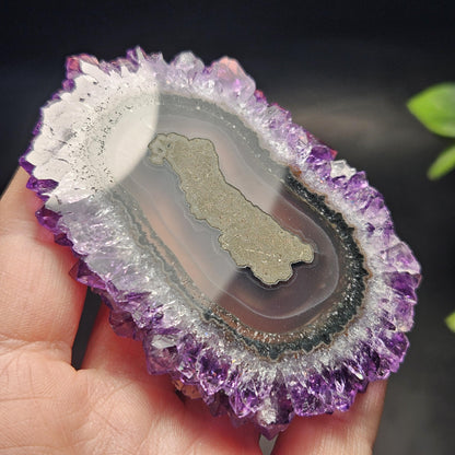 AAA Uruguay Amethyst Stalactite Slice (75 x 55mm)