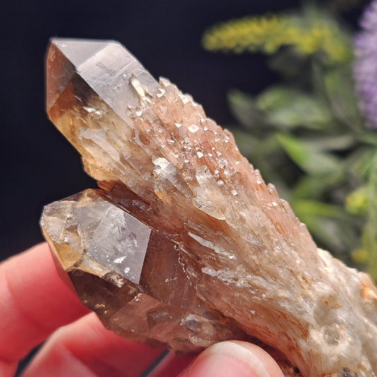 Kundalini Congo Citrine Quartz Cluster 93.58g, Smoky Citrine Crystal Multi