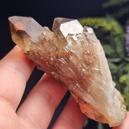 Kundalini Congo Citrine Quartz Cluster 93.58g, Smoky Citrine Crystal