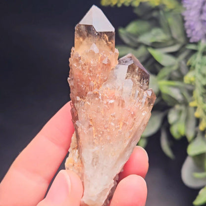 Kundalini Congo Citrine Quartz Cluster 93.58g, Smoky Citrine Crystal