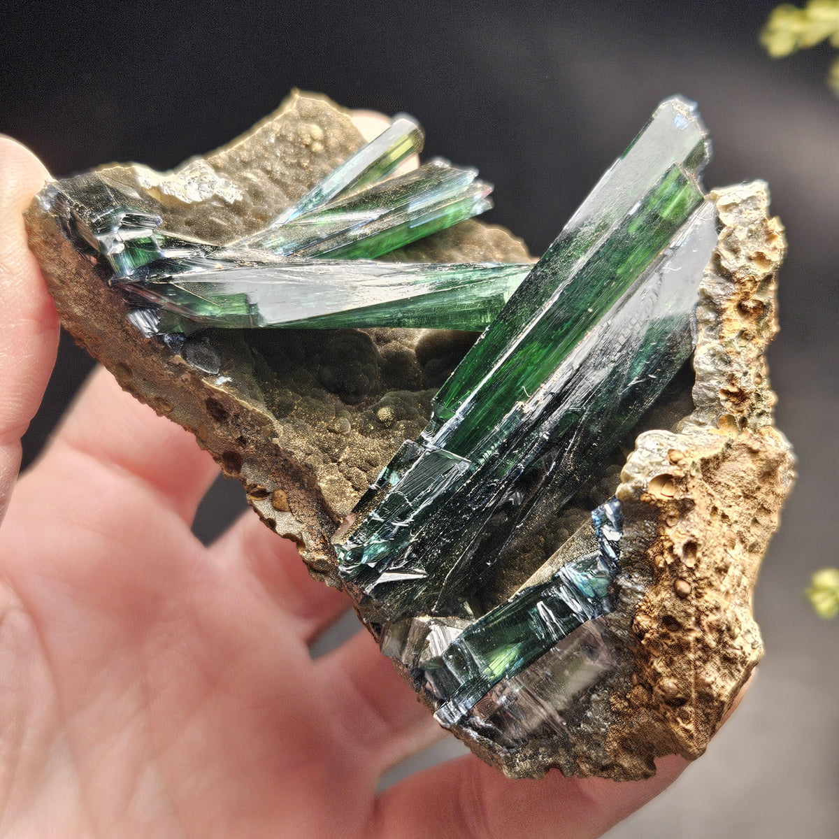 Vivianite Crystal Cluster Specimen 122g