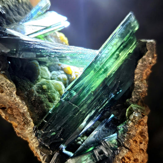 Vivianite Crystal Cluster Specimen 122g