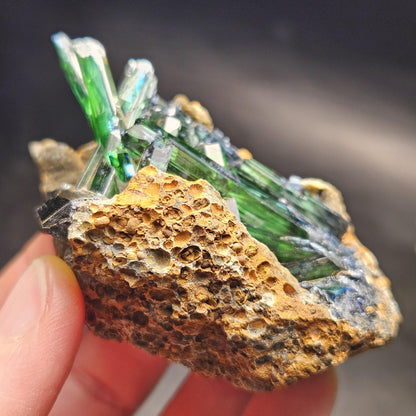 Vivianite Crystal Cluster 106.16g, Vivianite Specimen, Raw Blue